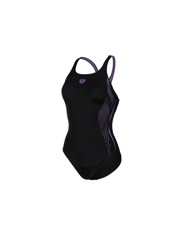 Women's Swimsuit Swim Pro Back Graphic - Black/Multi