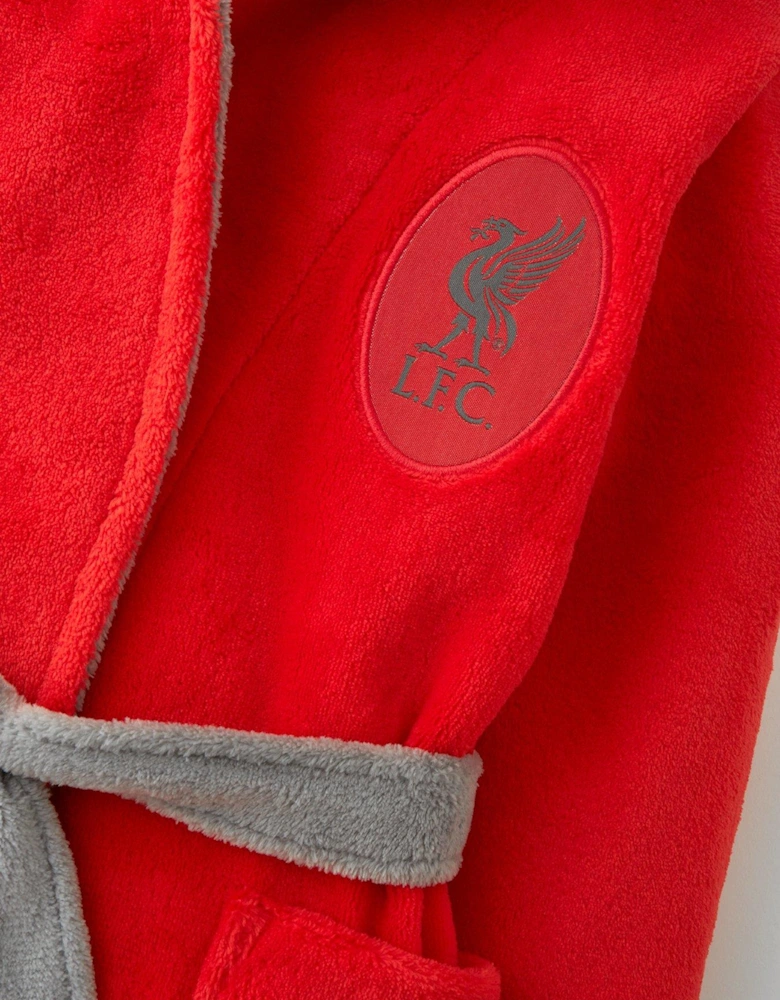 Kids Football Dressing Gown - Red