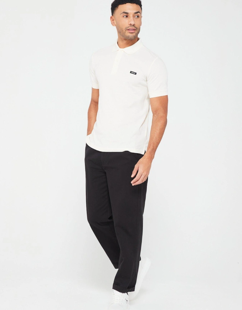 Thermo Tech Pique Slim Polo Shirt - Off White