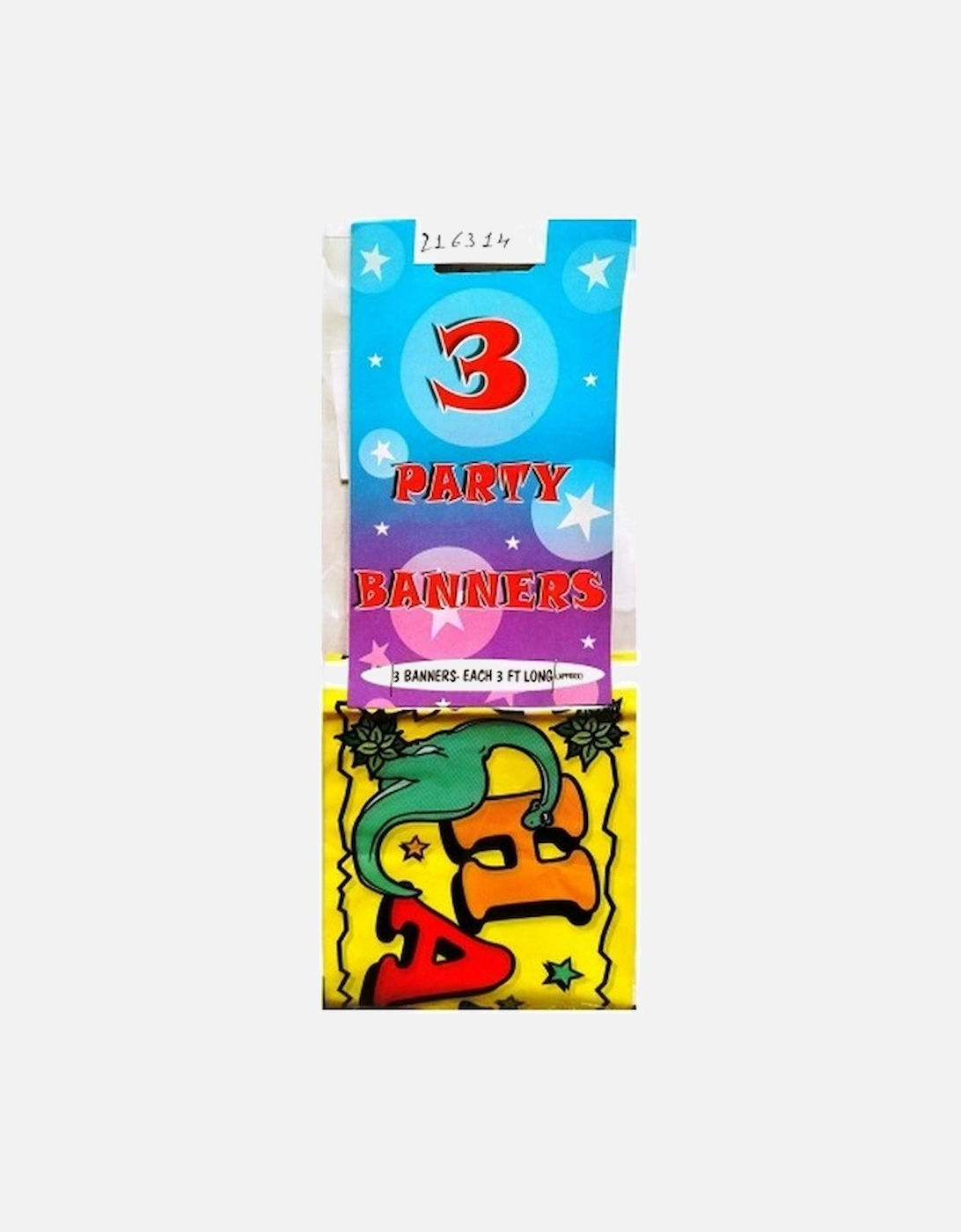 Happy Birthday Banner (Pack of 3), 2 of 1