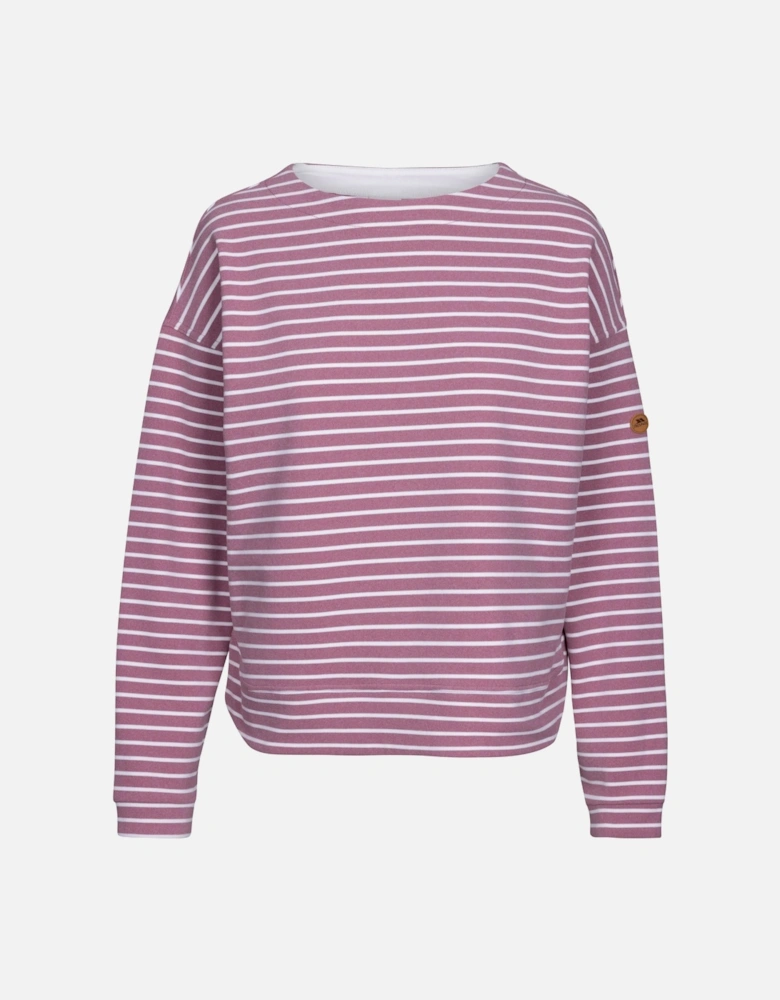 Womens/Ladies Soothing Striped Marl Top