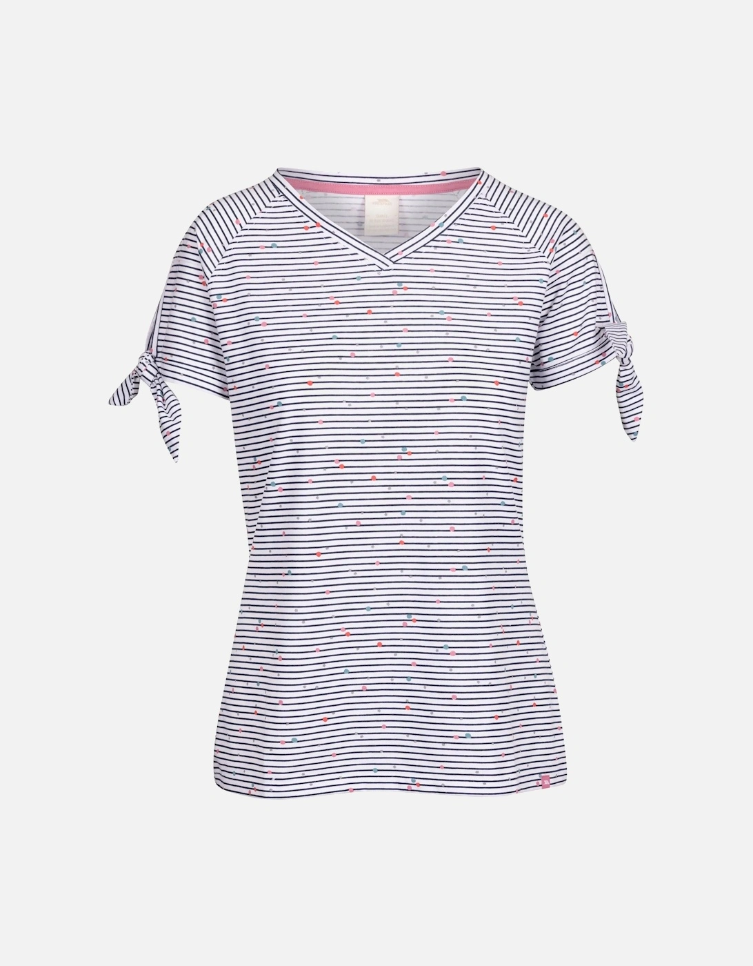 Womens/Ladies Fernie Striped V Neck Top, 4 of 3