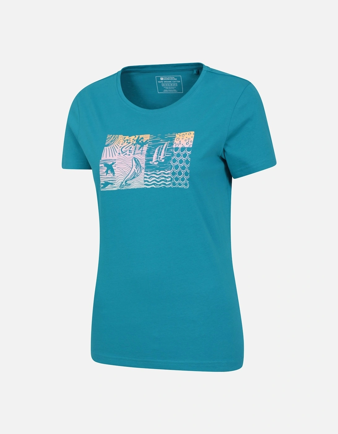 Womens/Ladies Sealife Organic T-Shirt