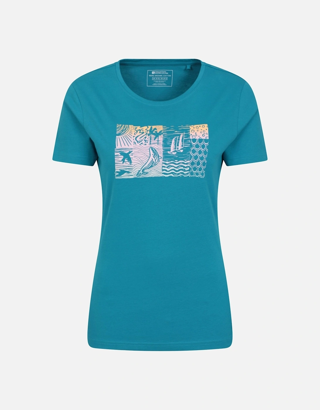 Womens/Ladies Sealife Organic T-Shirt, 5 of 4