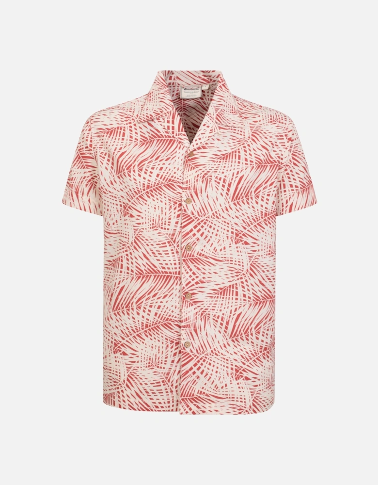 Mens Palm Leaf Beach Shirt