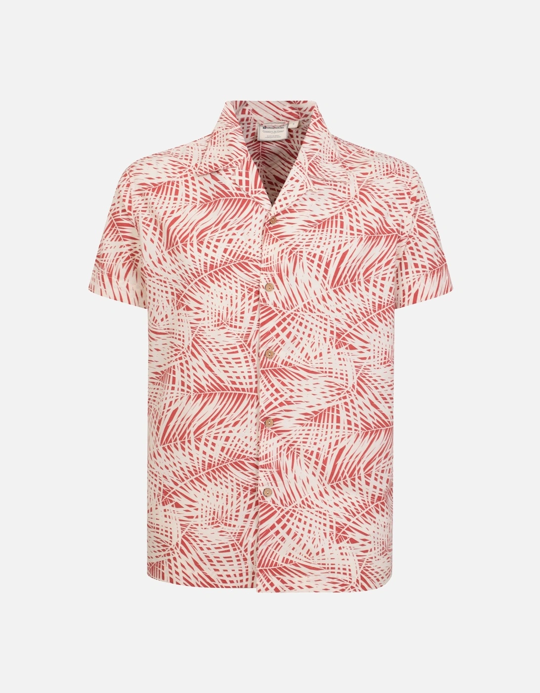 Mens Palm Leaf Beach Shirt, 5 of 4