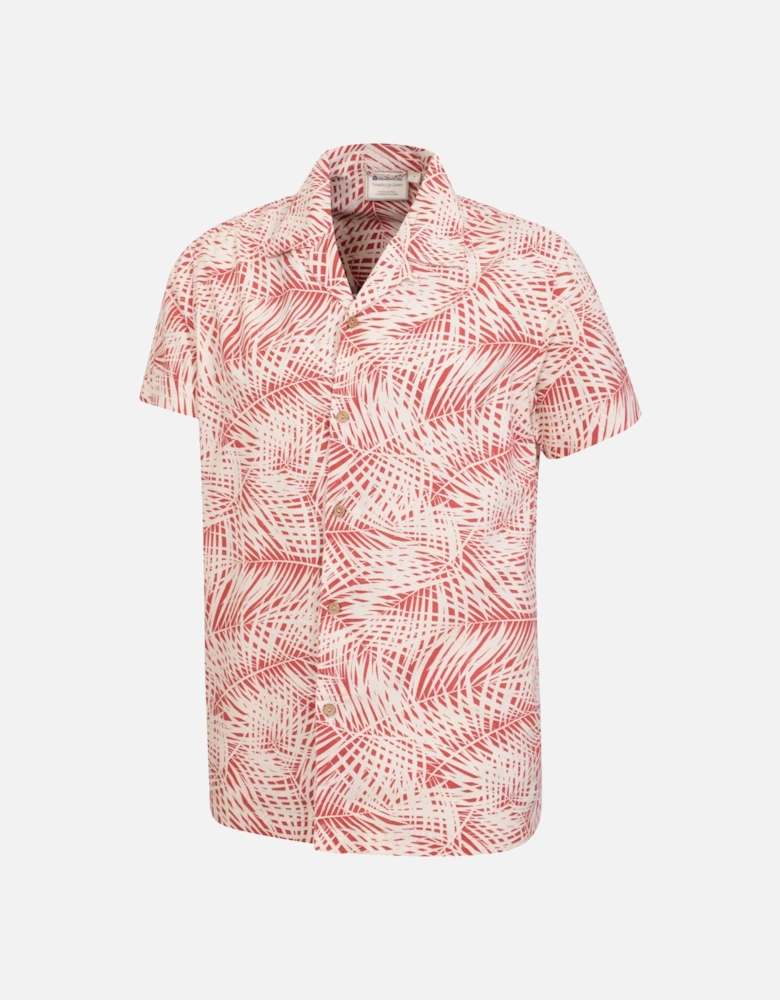 Mens Palm Leaf Beach Shirt