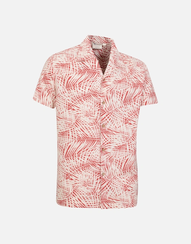 Mens Palm Leaf Beach Shirt