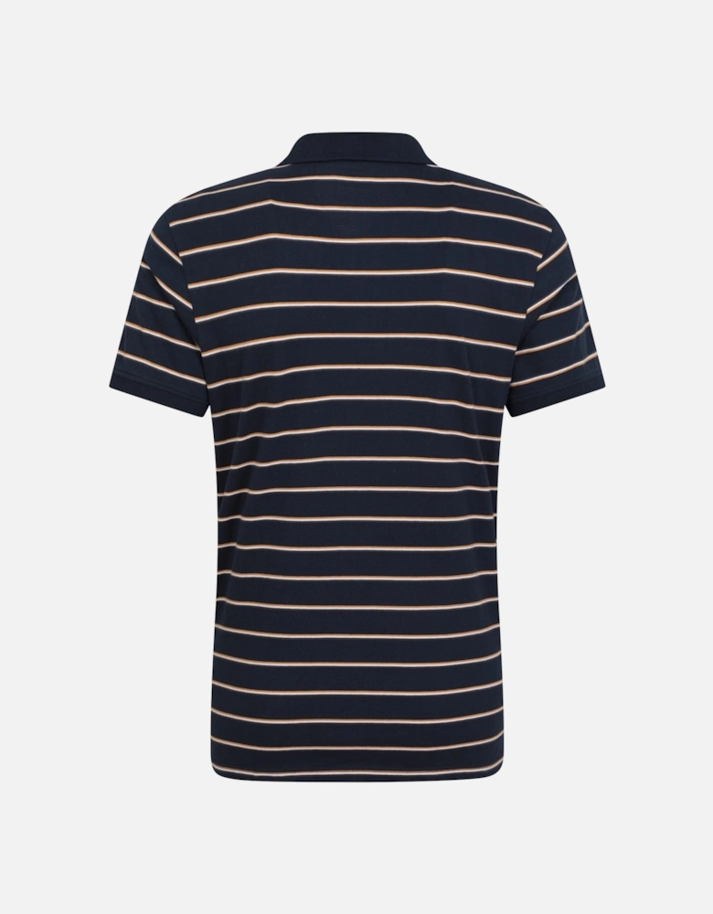 Mens Wren Stripe Cotton Polo Shirt