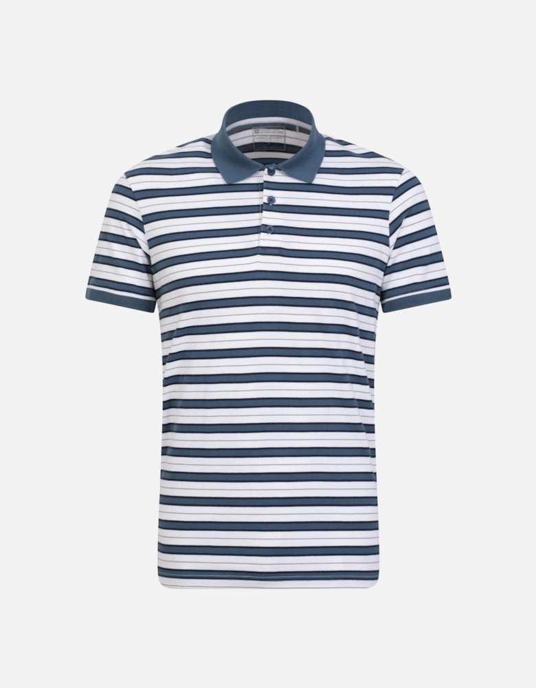 Mountain Warehouse Mens Wren Stripe Cotton Polo Shirt