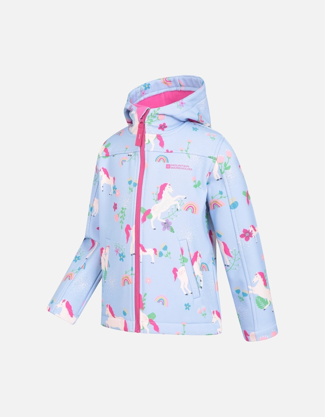Childrens/Kids Exodus II Unicorn Water Resistant Soft Shell Jacket