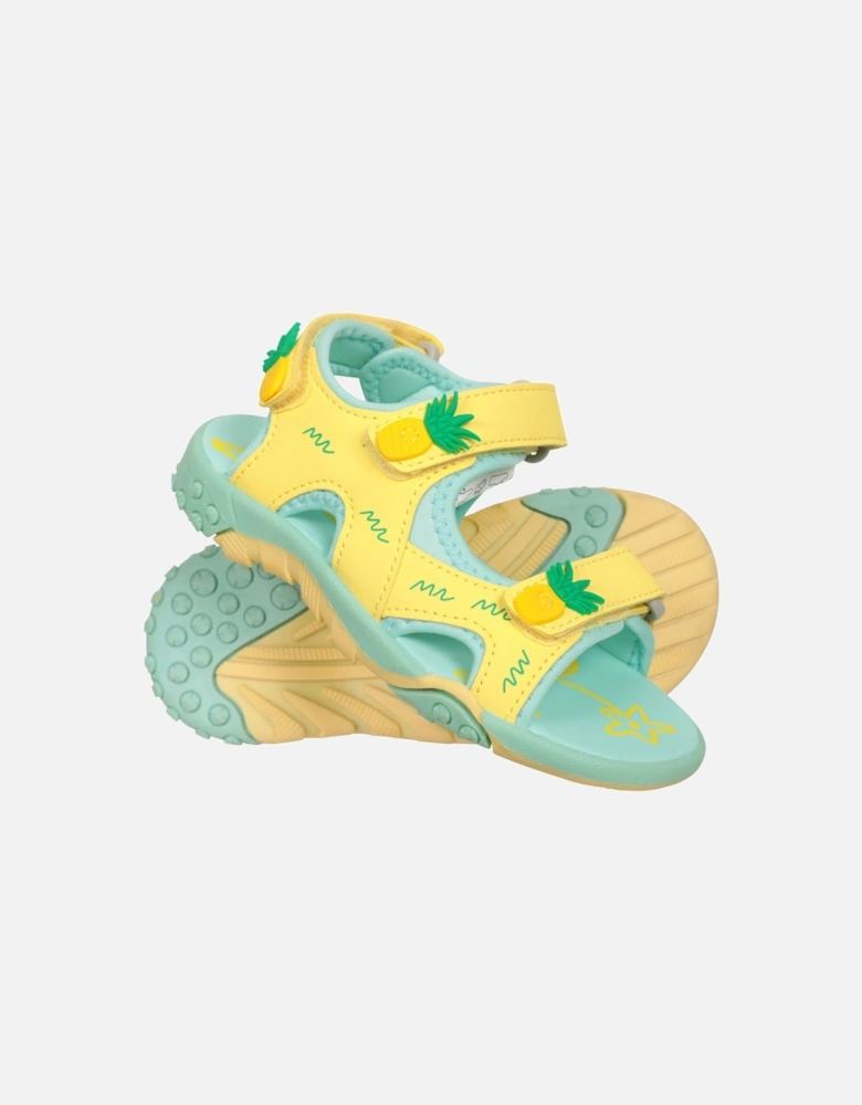Childrens/Kids Seaside Pineapple Sandals