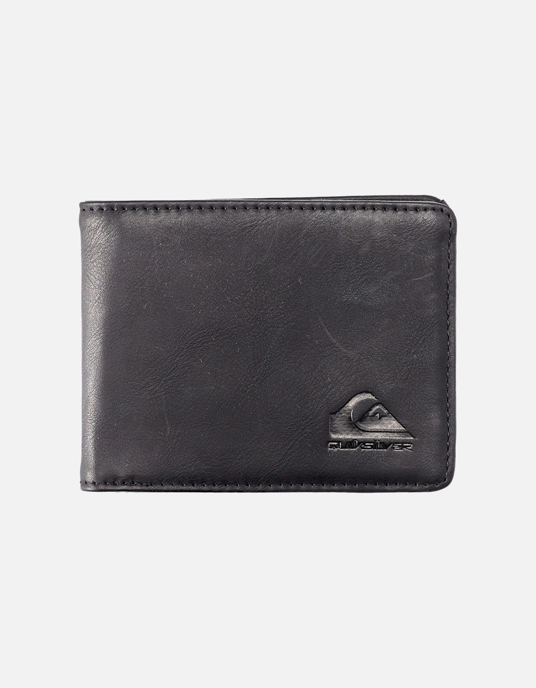 Quiksilver Men's Black Slim Rays Bi-Fold Faux Leather Wallet Purse - M - Size: M