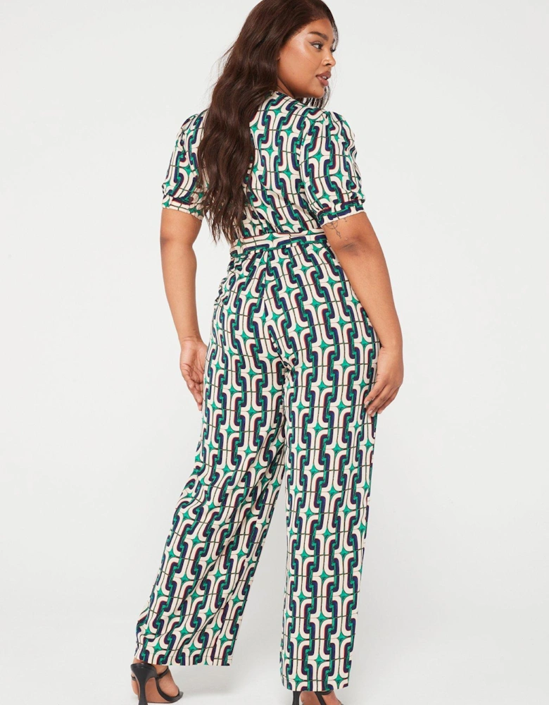 Printed Jumpsuit - Multi