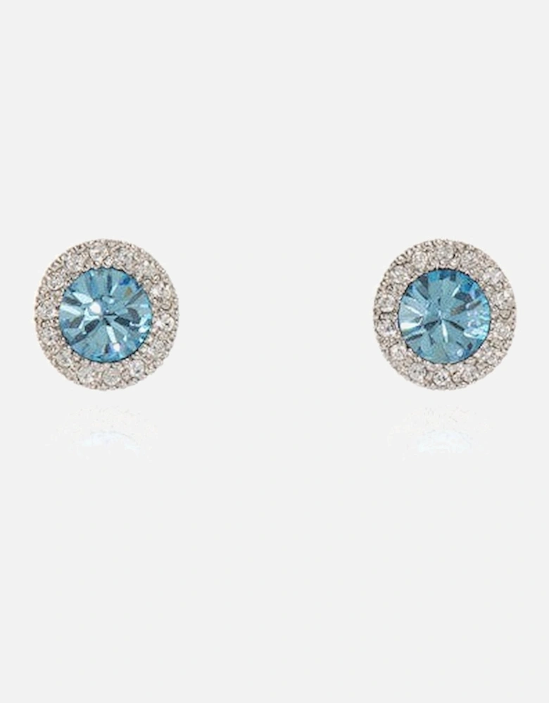 Chikle Silver Aquamarine Earrings