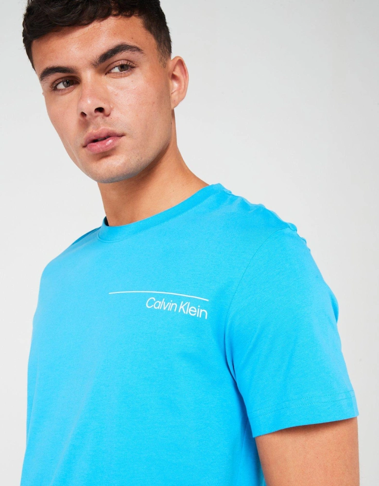 Crew Neck T-shirt - Blue