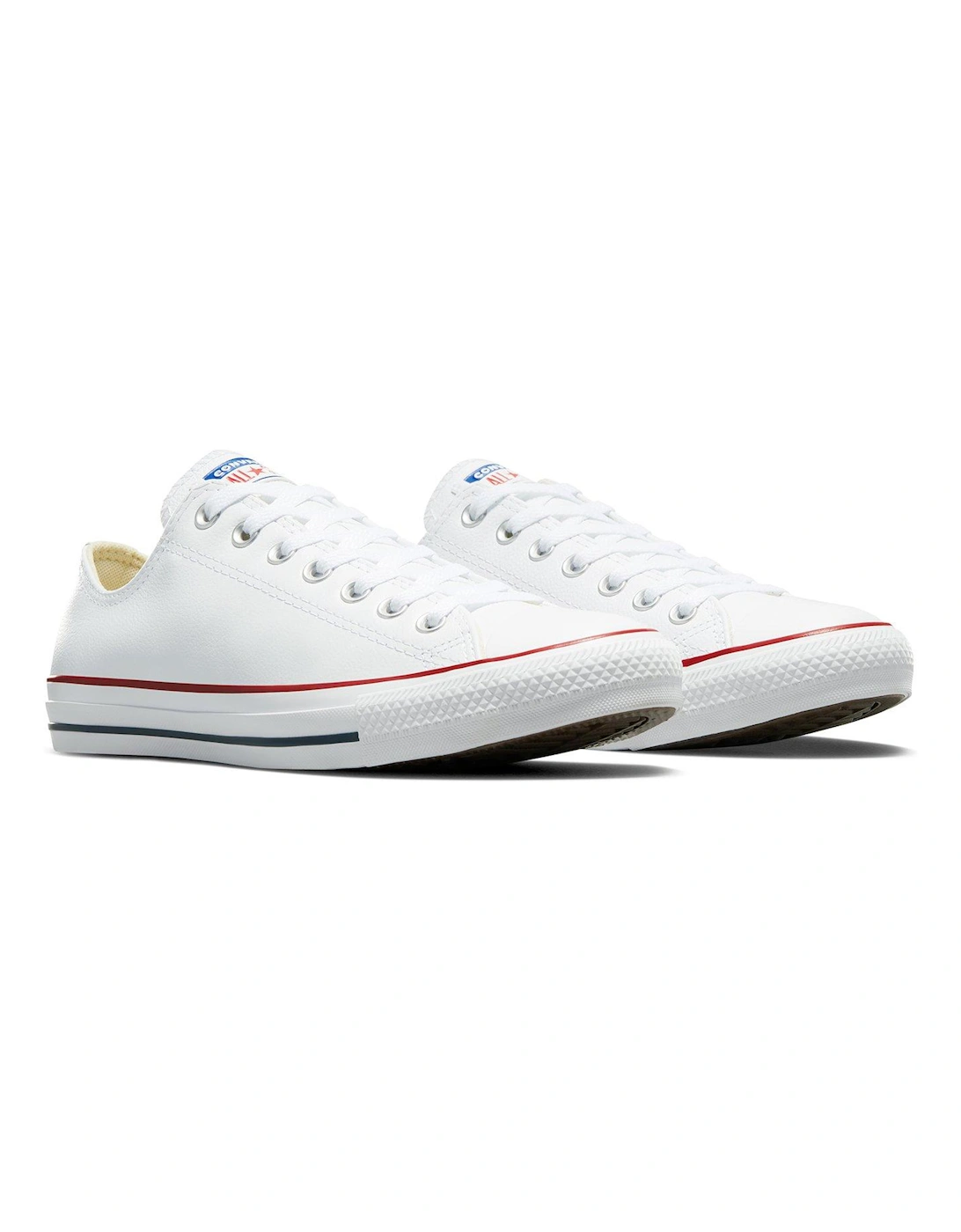 Leather Ox Trainers - White