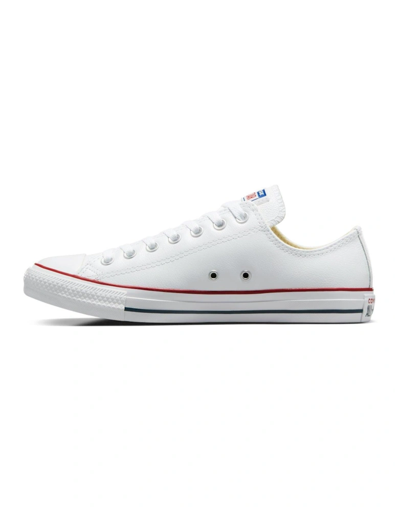 Womens Leather Ox Trainers - White
