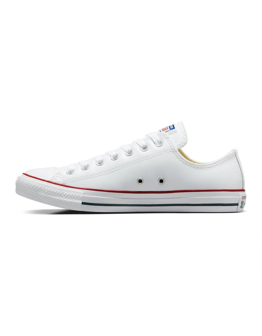 Leather Ox Trainers - White