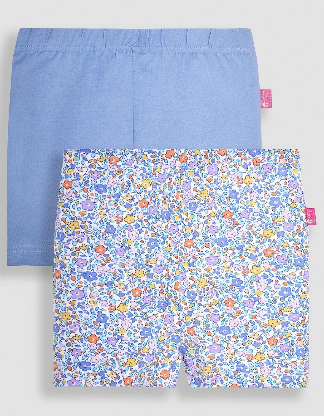 Girls 2-Pack Ditsy Floral Shorts - Purple, 2 of 1
