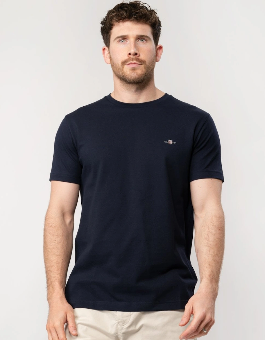 Mens Slim Pique Short Sleeve T-Shirt, 5 of 4