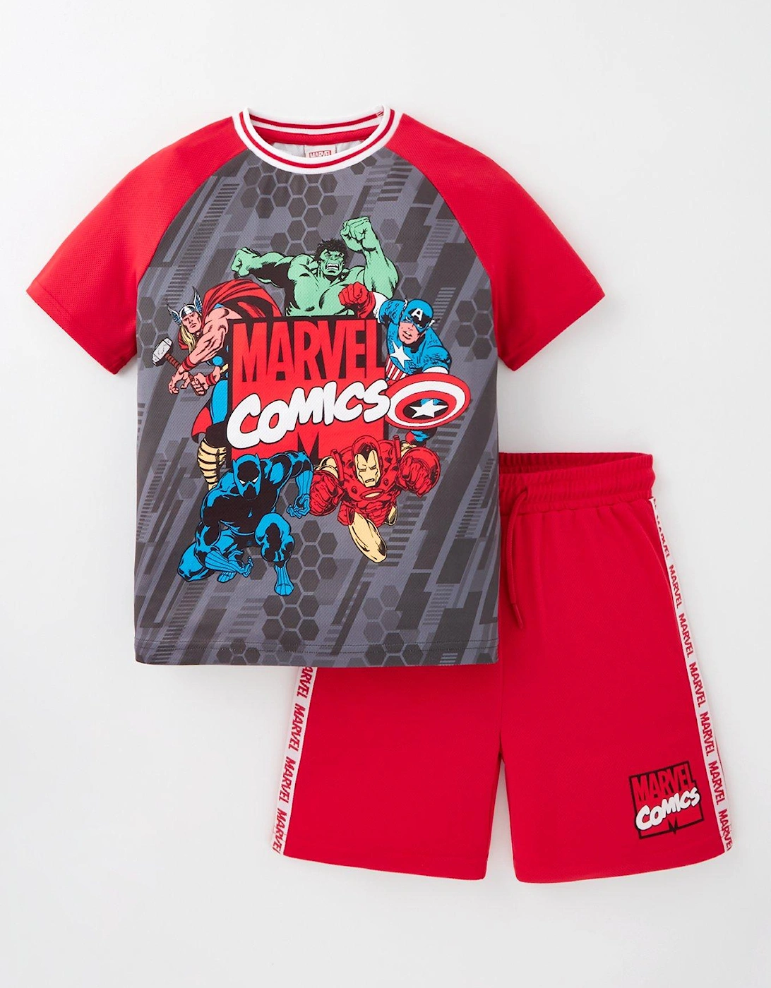 Avengers 2 Piece Football T-shirt And Short Set, 5 of 4