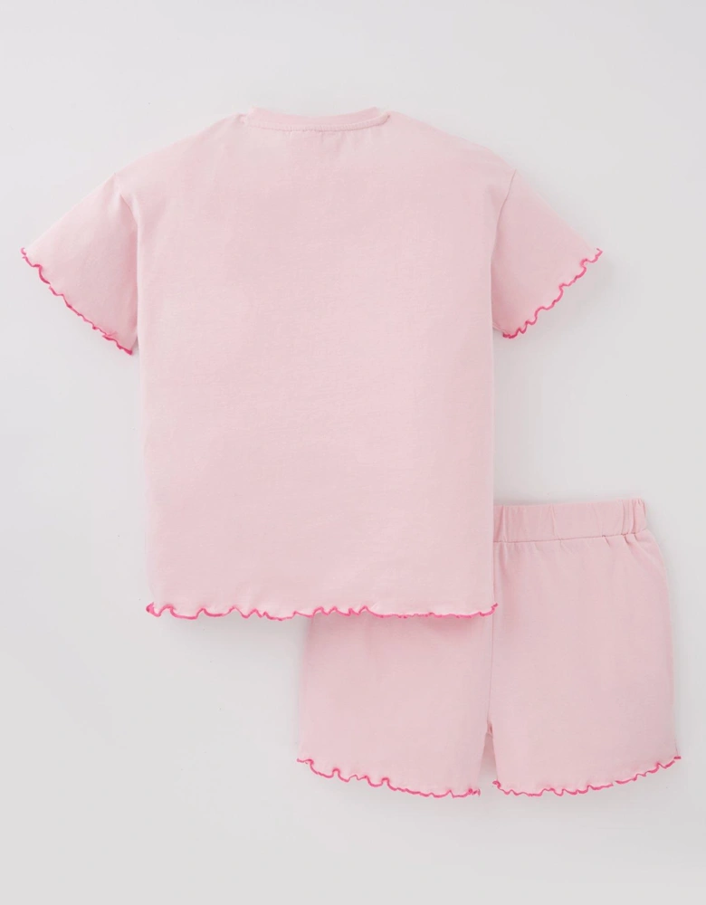 Older Girl California Dreaming Short Sleeve Pyjamas - Pink