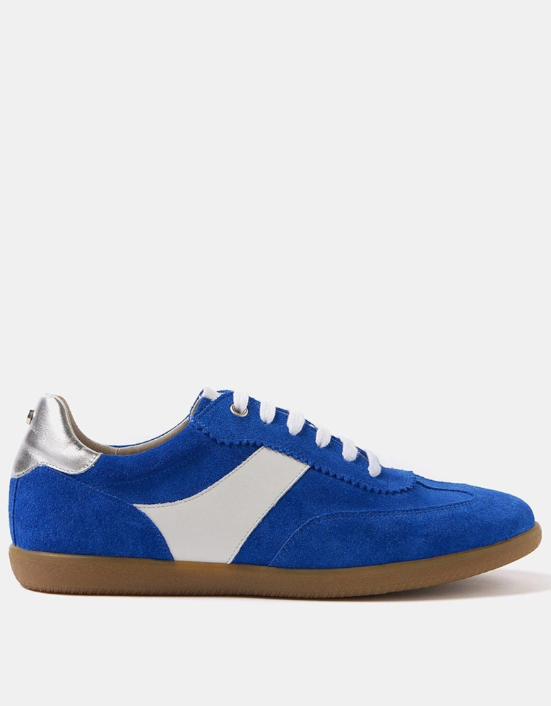 Ace Blue Suede Chunky Trainers