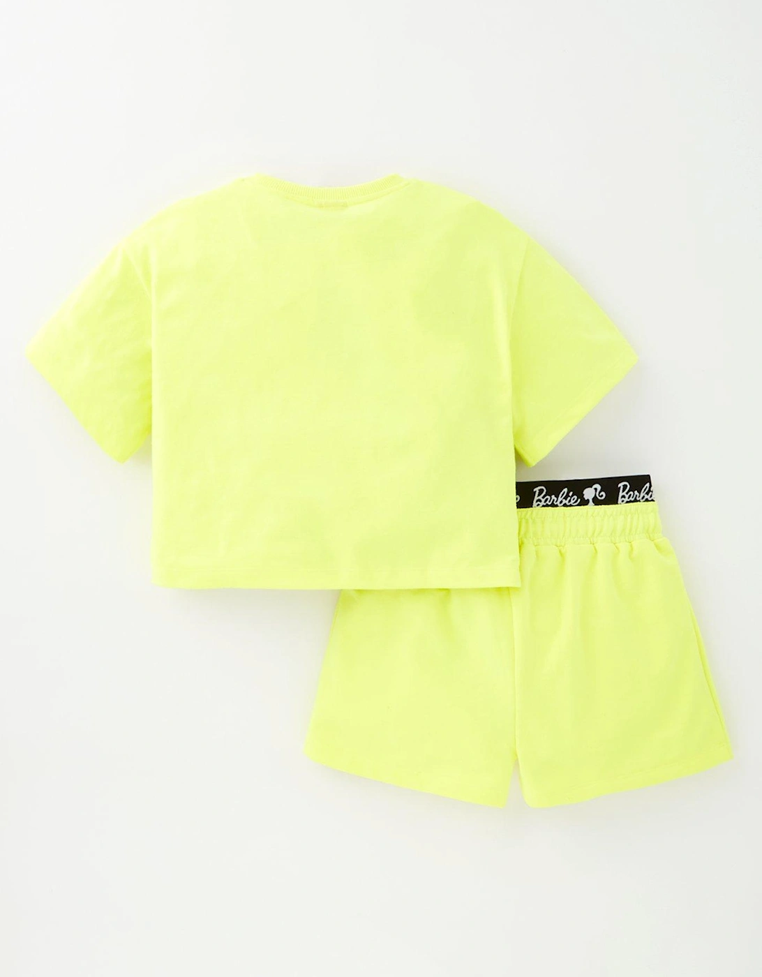 Older Girl 2 Piece T-shirt And Shorts - Yellow