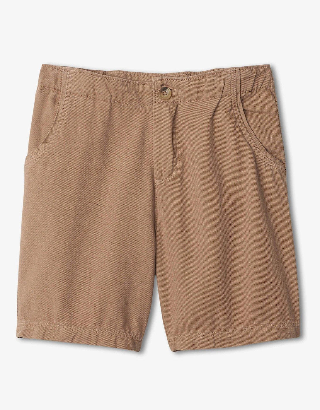 Boys Khaki Twill Shorts - Thatched, 2 of 1