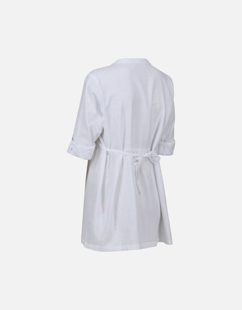 Womens Nemora Roll Sleeve Blouse Shirt Dress