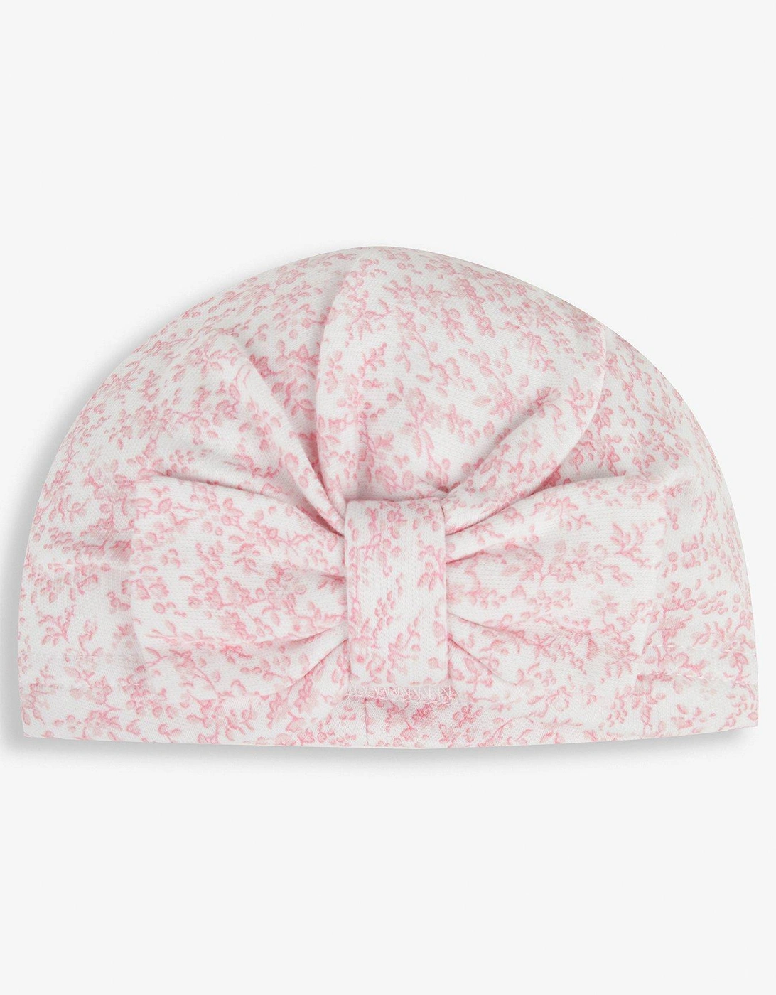 Girls Ditsy Print Turban - Pink, 3 of 2