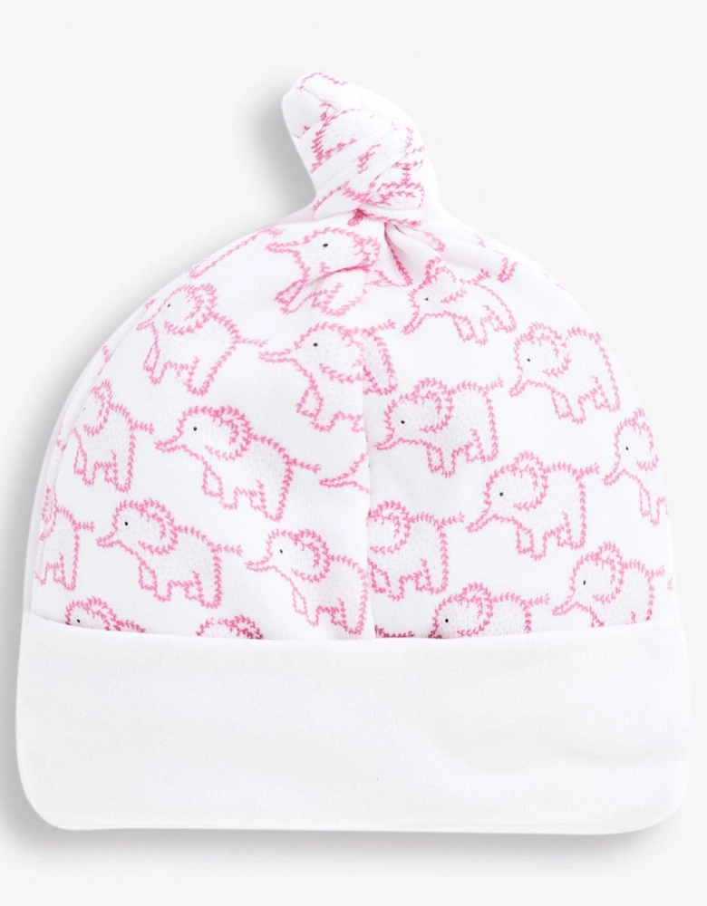 Girls Little Elephant Baby Hat - Pink