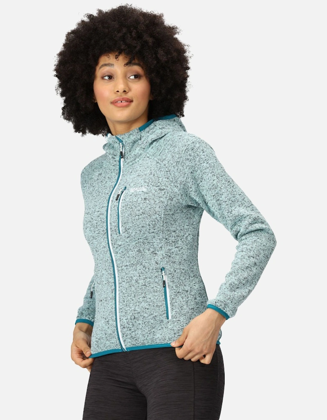 Womens Hood Newhill Full Zip Hooded Fleece Jacket, 5 of 4