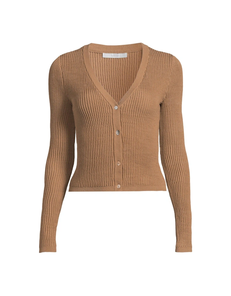 Knitted Cardigan - Camel