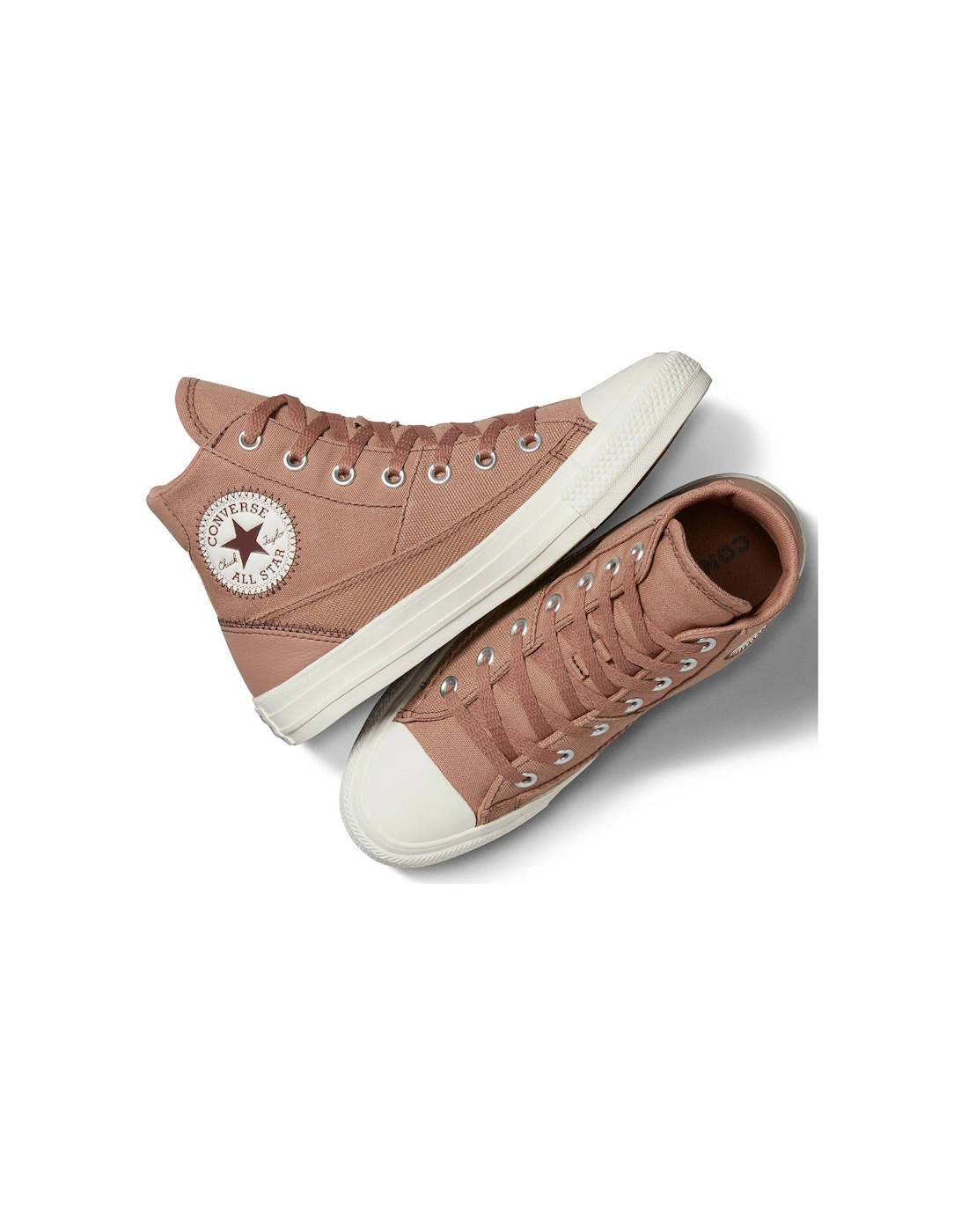 Chuck Taylor All Star Patchwork Canvas Hi-Tops - Brown