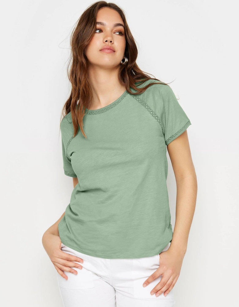 Tall Sage Lace Insert Top
