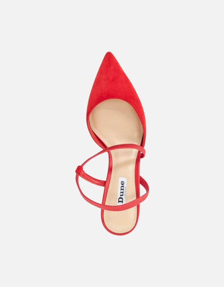 Ladies Citrus - Matte-Flared-Heel Court Shoes