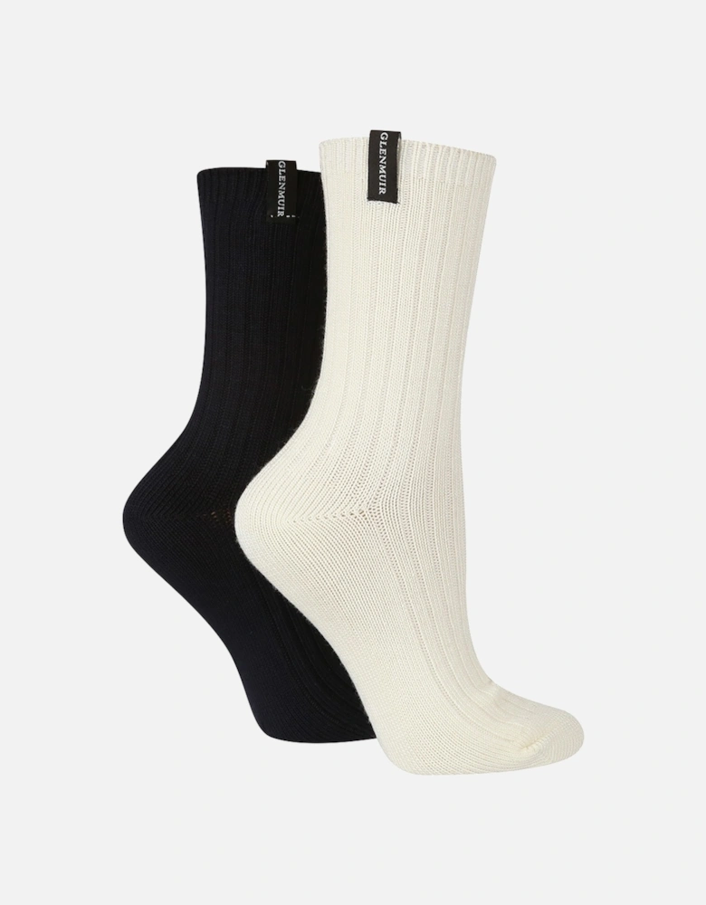 2 PAIR LADIES BAMBOO LEISURE SOCKS