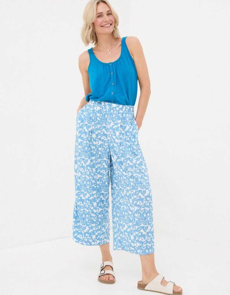 Shirwell Med Geo Crop - Blue