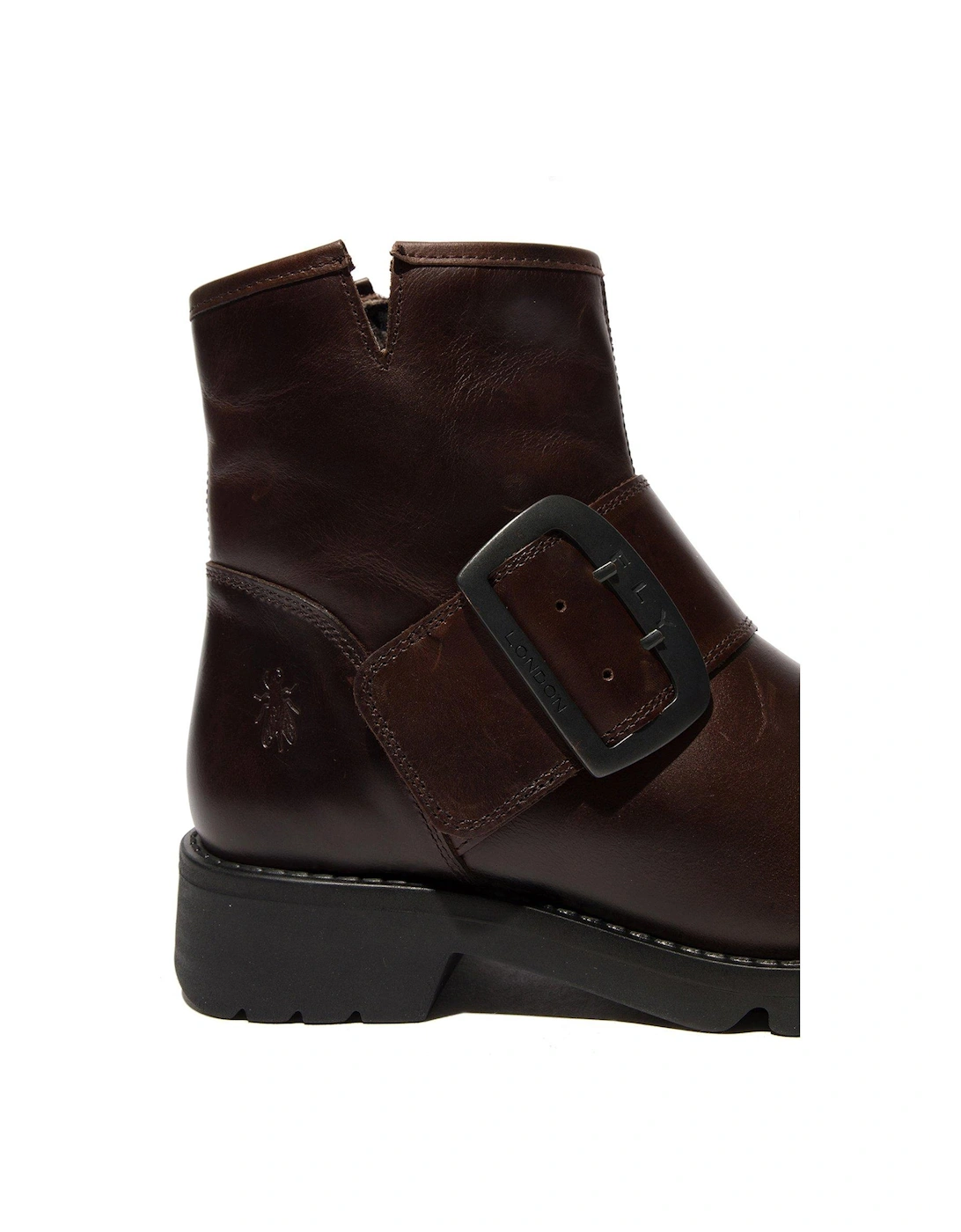 Rily991 Buckle Ankle Boots - Dark Brown