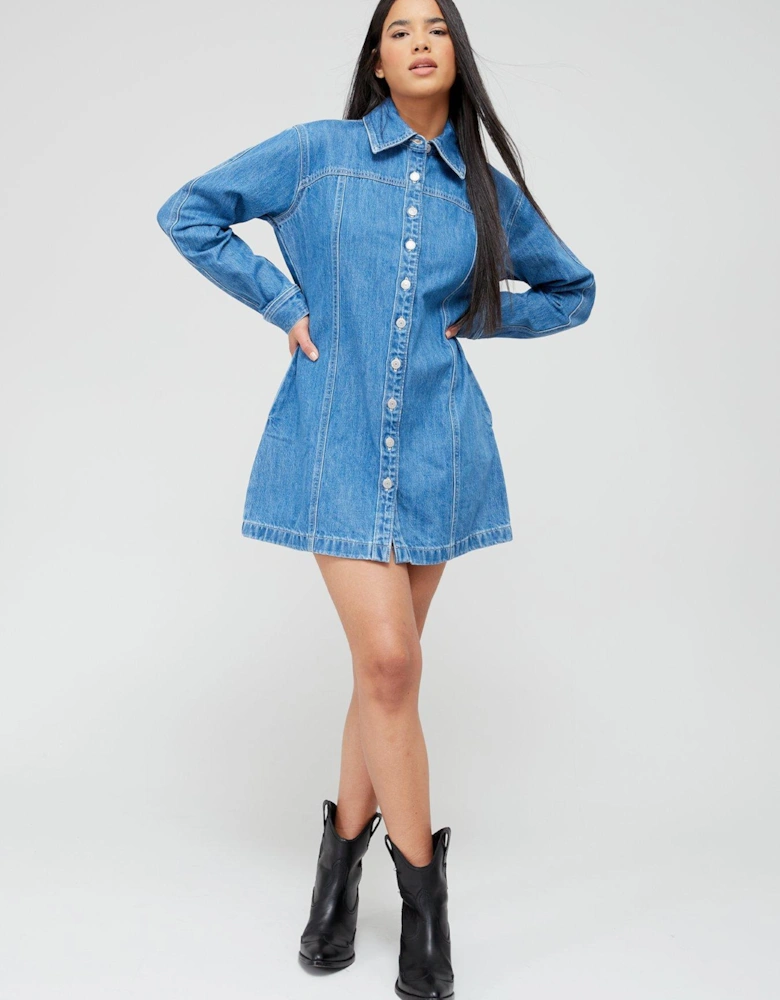 Shay Denim Dress - Old 517 Blue X
