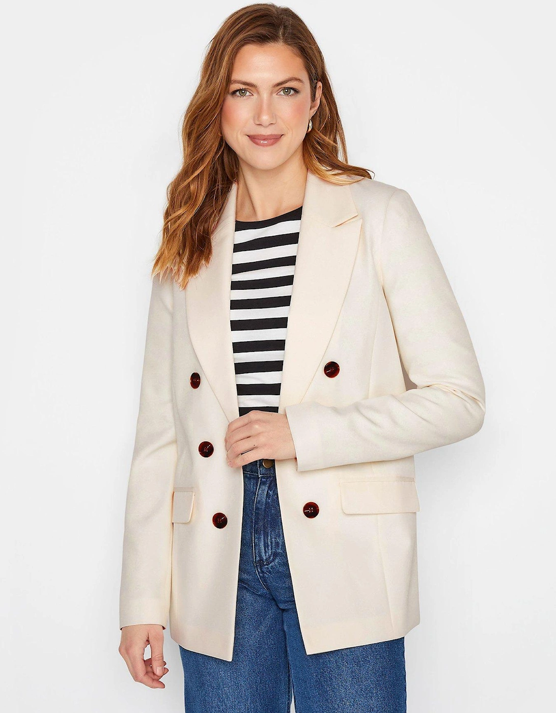 Ivory Double Breasted Blazer, 2 of 1