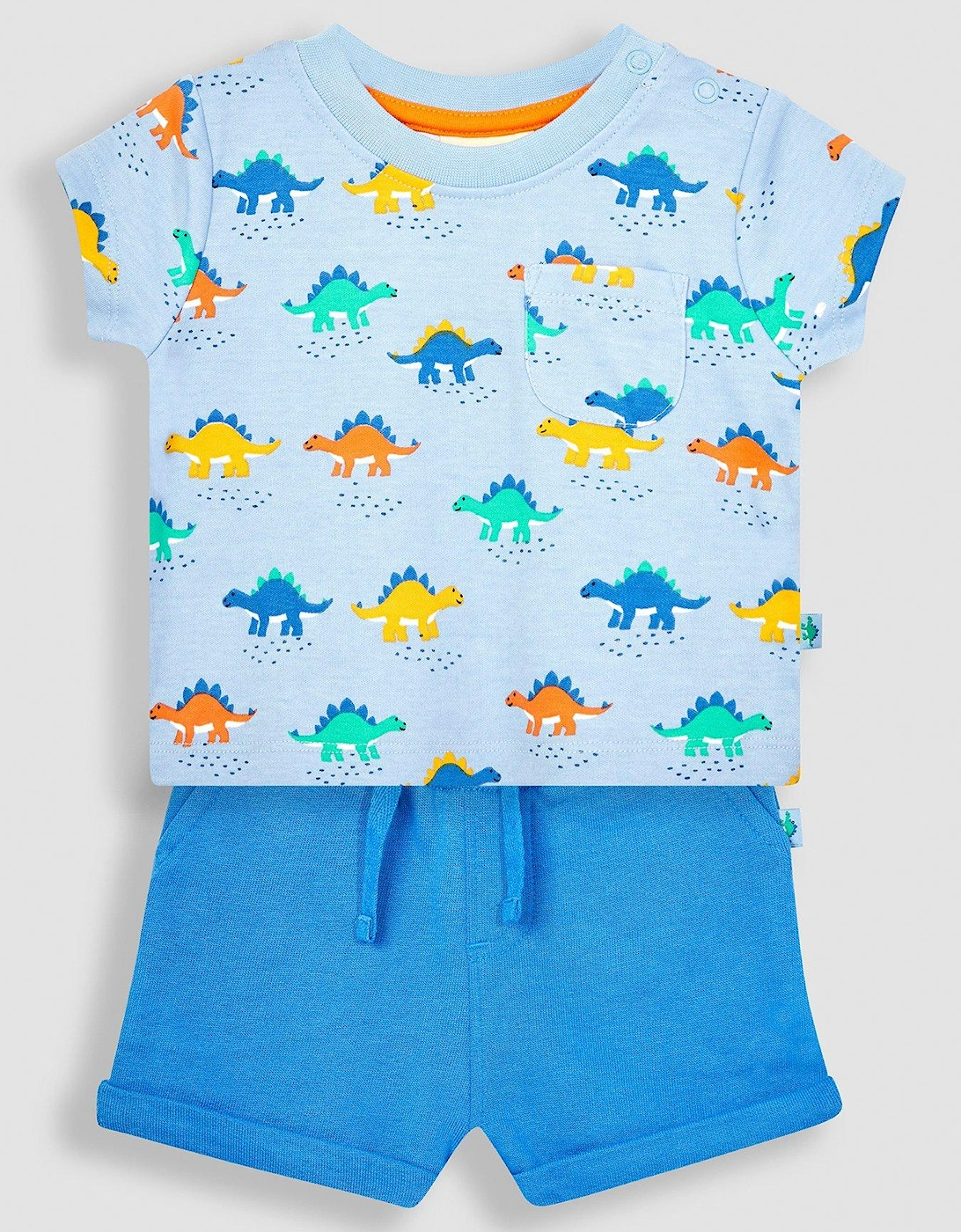 Boys 2-Piece Stegosaurus T-Shirt & Shorts Set - Blue, 2 of 1