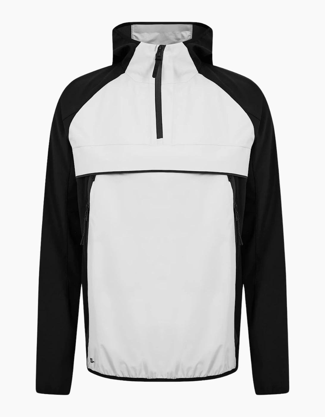 Men's Belstaff Airside Half Zip Pullover Pearl Grey Jacket - Black - Size: 38/Regular