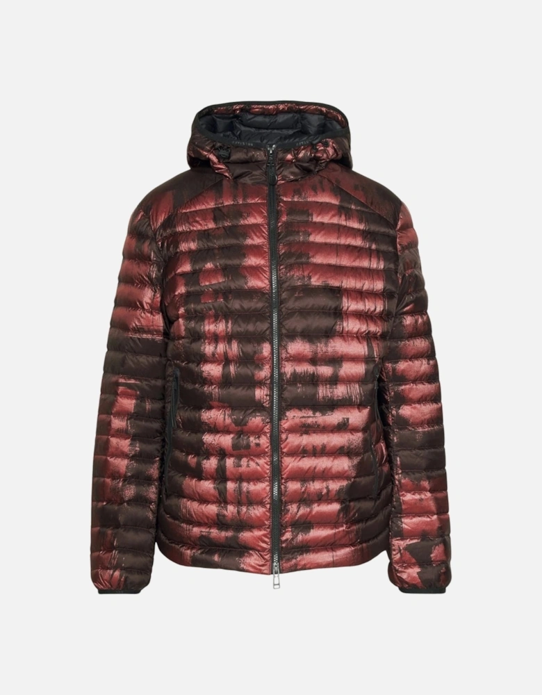 Abstract Airframe Lava Red Down Filled Jacket