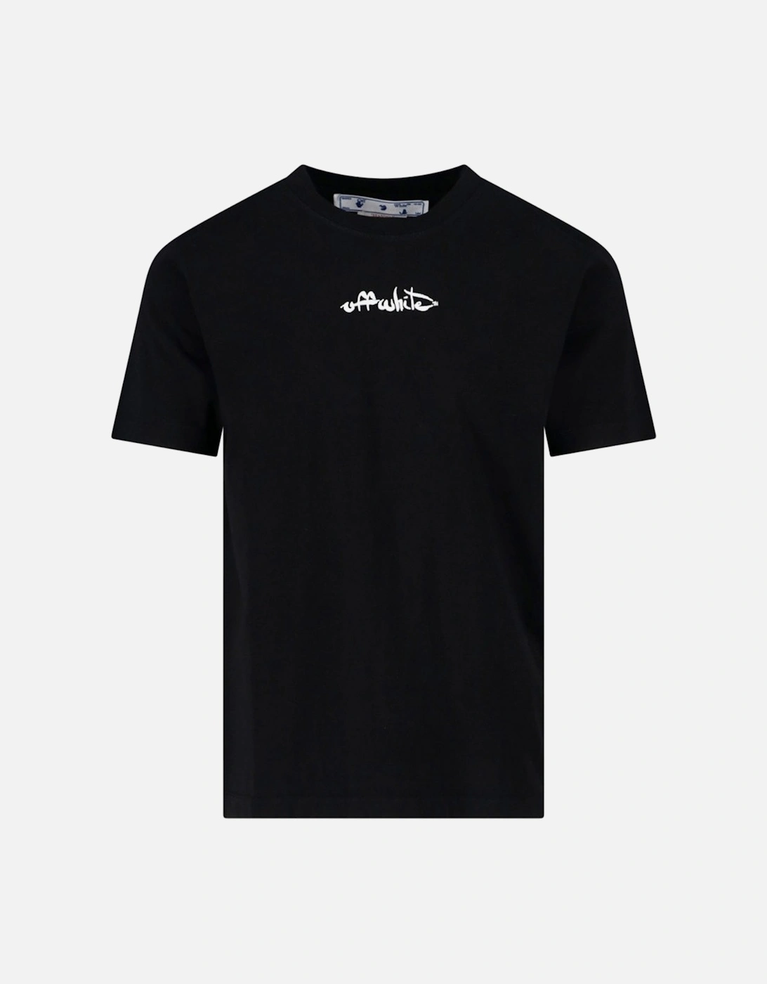 Script Logo Slim Fit Black T-Shirt, 3 of 2