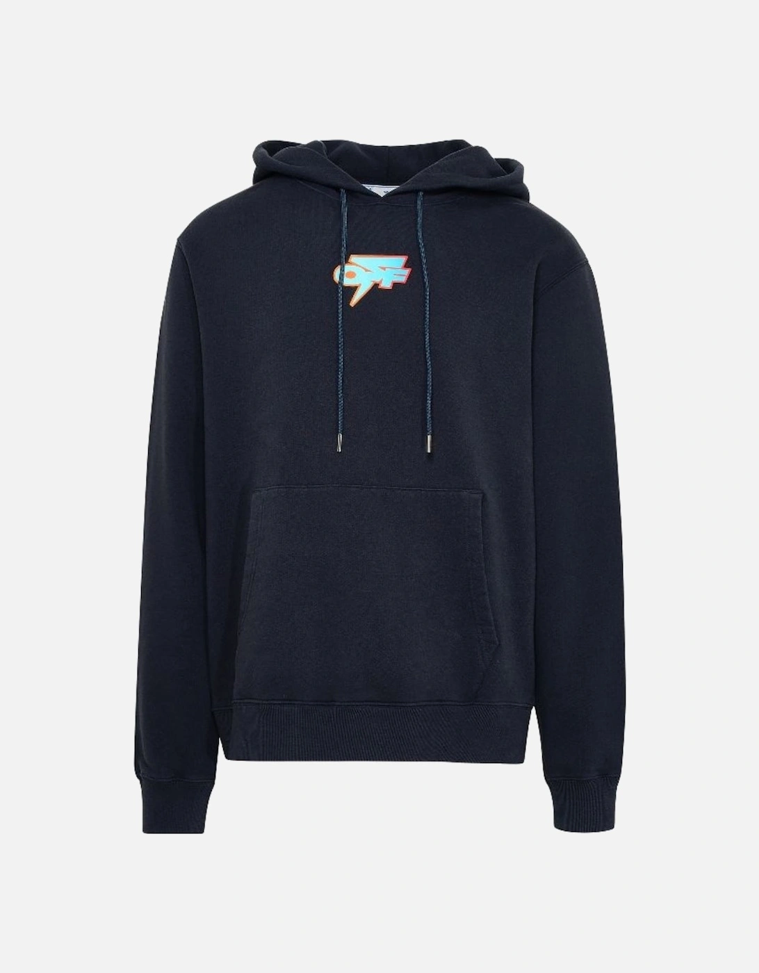 Off White Degrade Thunder Slim Fit Navy Blue Hoodie, 3 of 2