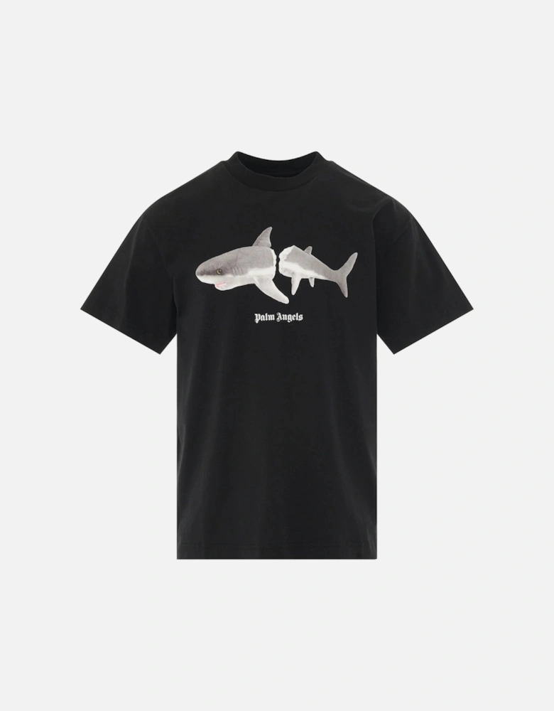 Classic Shark Design Black T-Shirt