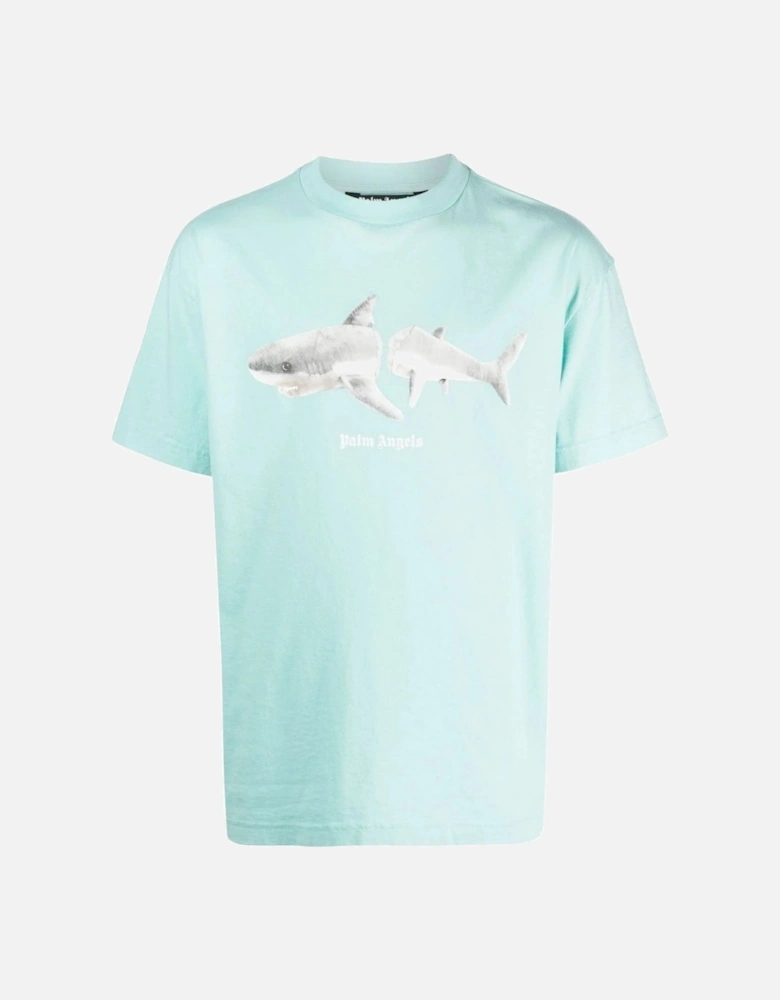 Classic Shark Design Light Blue T-Shirt